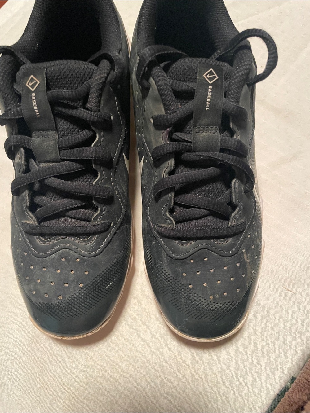 Kids Black Baseball Cleats